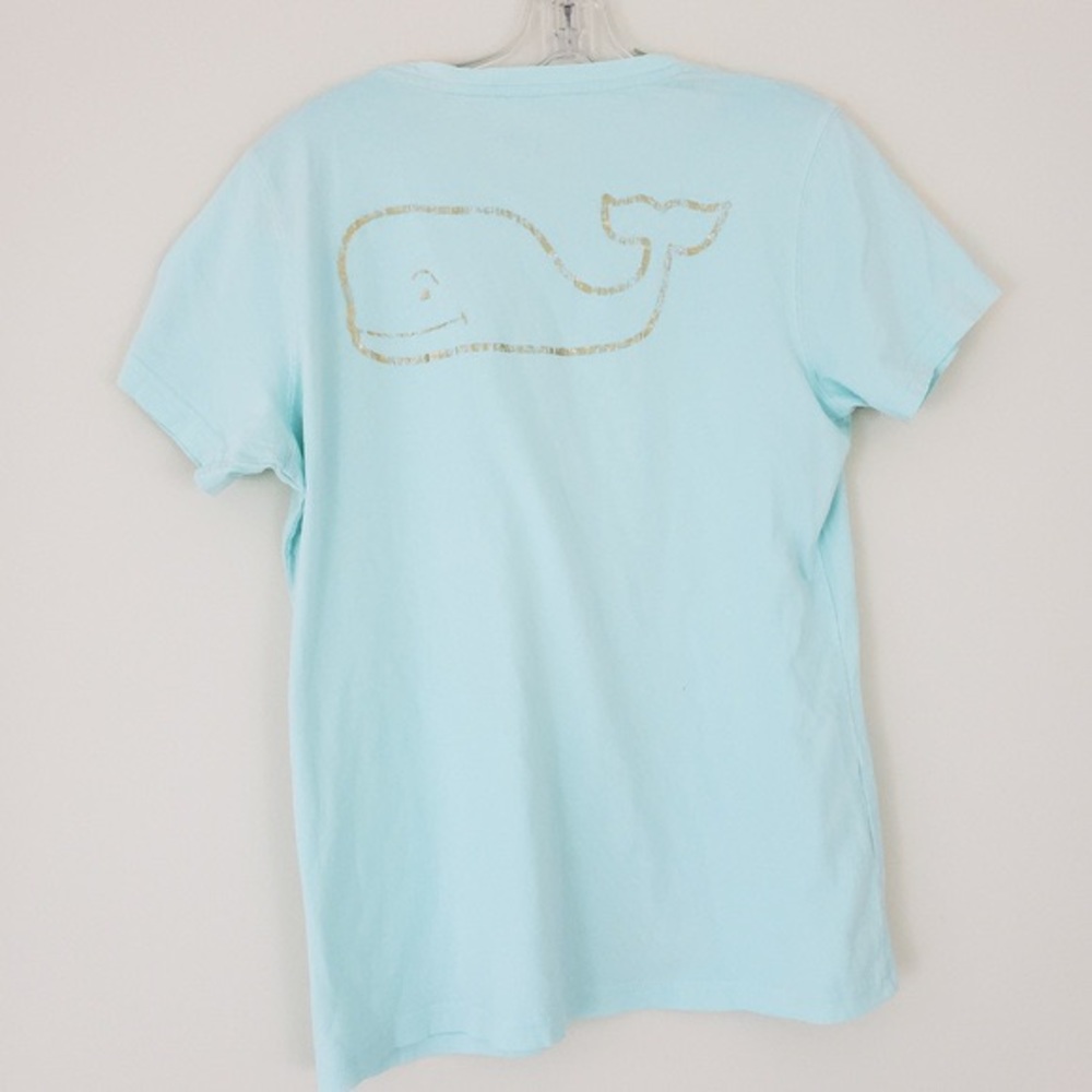 Vineyard Vines Light Blue/Gold Short Sleeve Tshirt